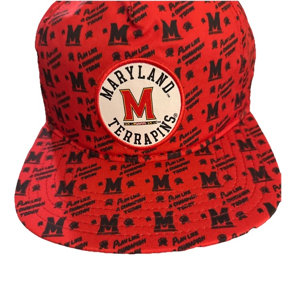 Maryland Terrapins Under Armour Snapback FlatBill Hat Play Like A Champion H68 - Picture 2 of 6